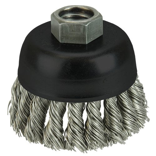 13258 2 3/4" SS KNOT CUP BRSH 5/8-11