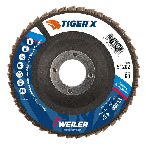 51202 4-1/2 FLAP DISC 60G 7/8-MT