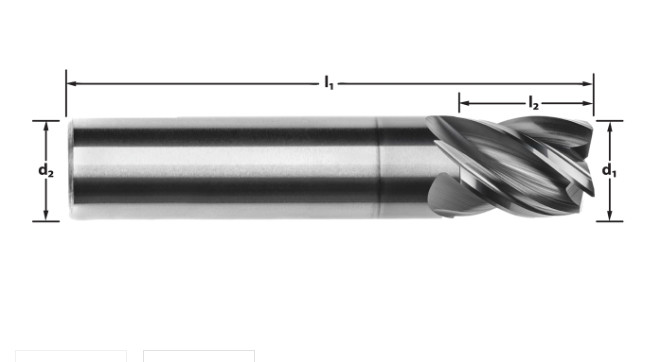 M924 3/16 SQ END PF MILL