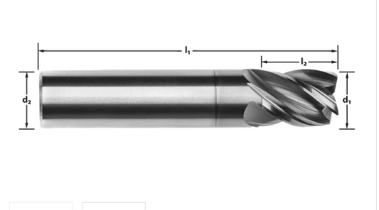 M924 3/8 SQ END PF MILL