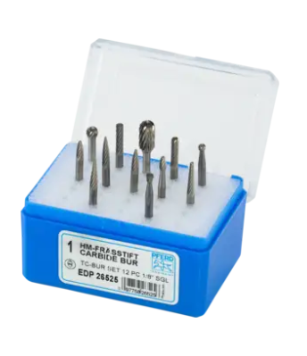 12 PC CARBIDE BUR SET 1/8"