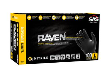 RAVEN NITRILE GLOVE LG